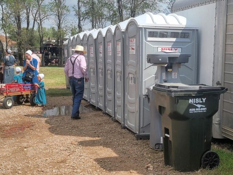 Portable toilets for rental for event in Yoder, Kansas