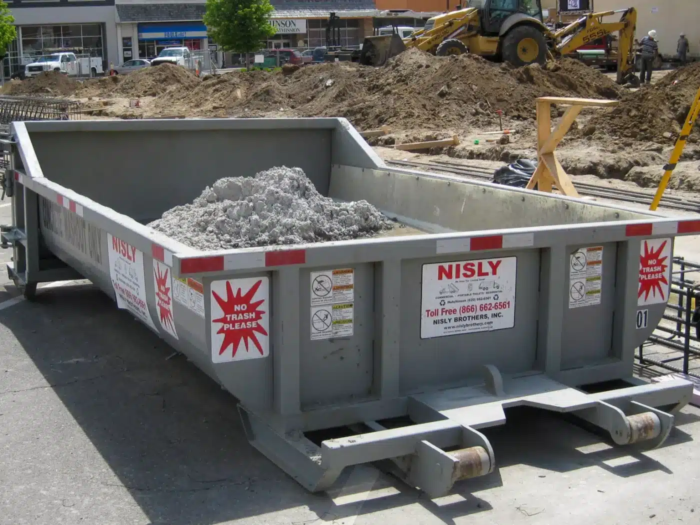 concrete washout container available for rent in hutchinson kansas 