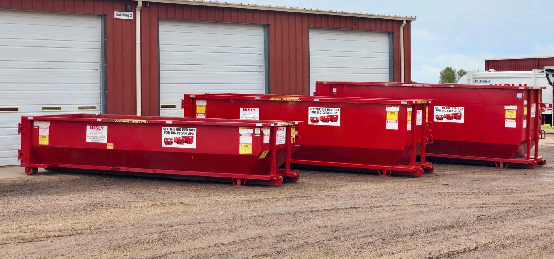 commercial roll off dumpsters for construction and brush cleanup in kansas