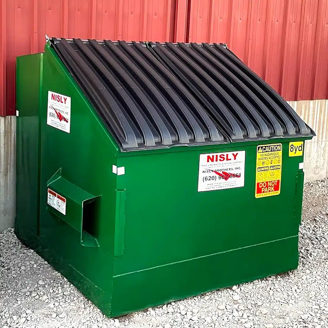 8 yard container commercial trash services near hutchinson kansas