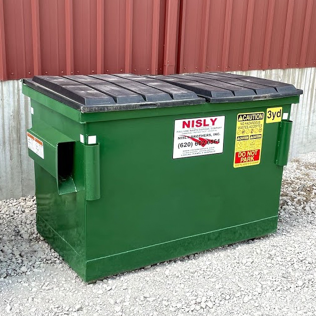 3 yard commercial trash container in hutchinson kansas