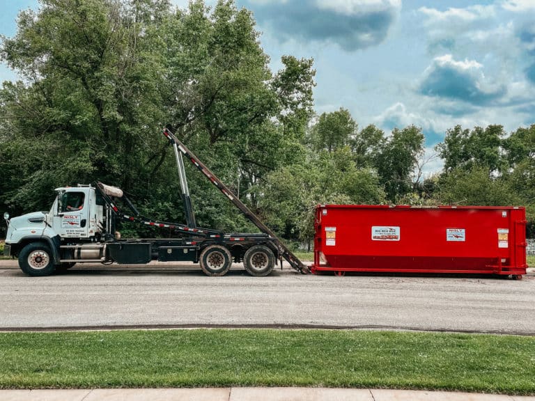 affordable junk removal using a temporary dumpster rental near hutchinson kansas