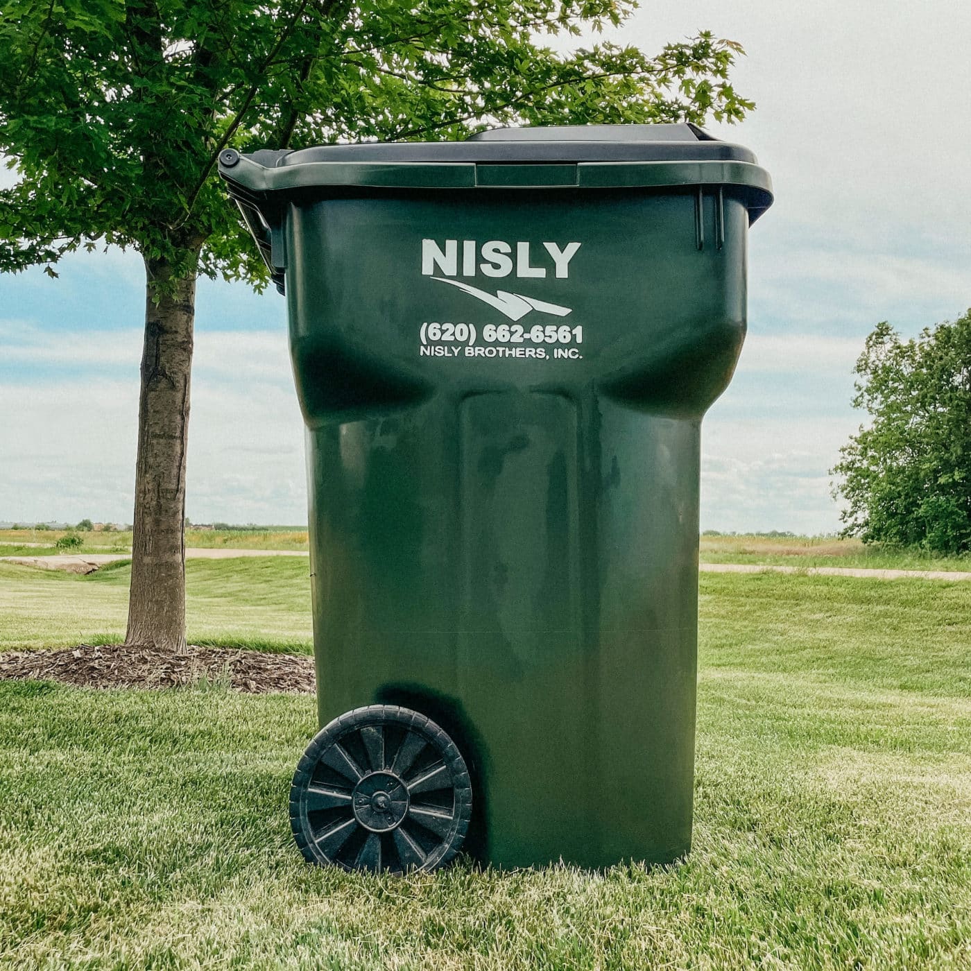 95 gallon cart for residential trash pickup in central kansas near hutchinson